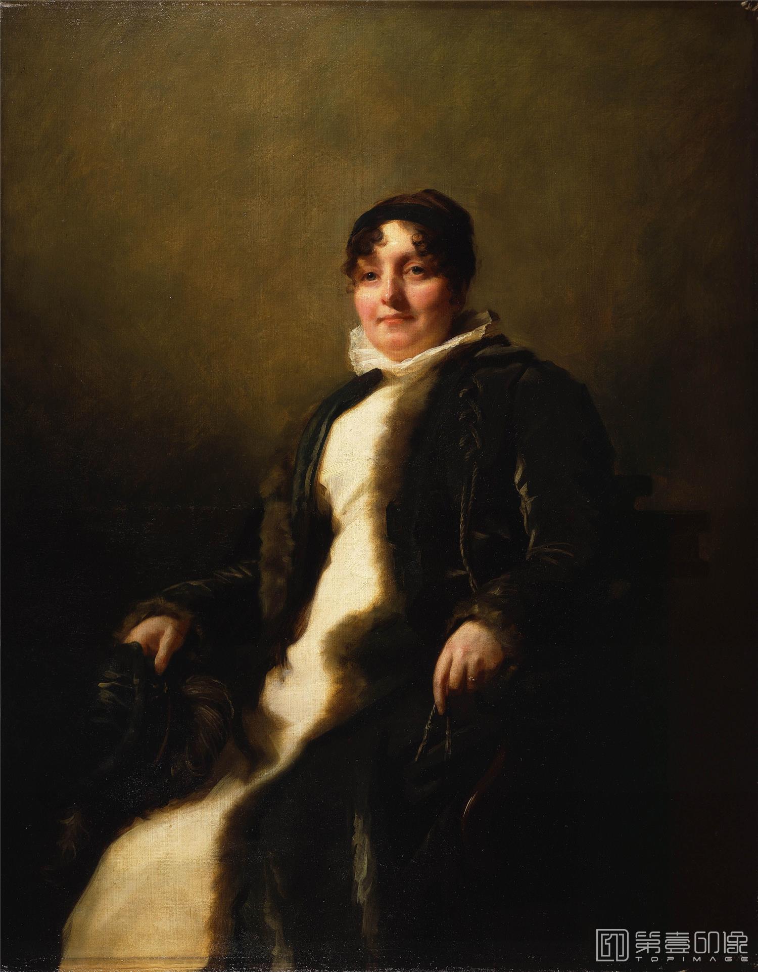 油画-美国弗里克美术馆藏画-Sir Henry Raeburn - Mrs. James Cruikshank, 1805-1808-181